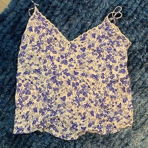 Free People Floral Tank